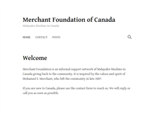 Tablet Screenshot of merchantfoundation.ca